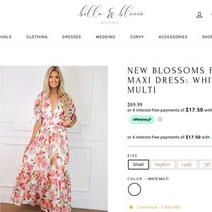 Bella and Bloom New Blossoms Floral Maxi Dress
